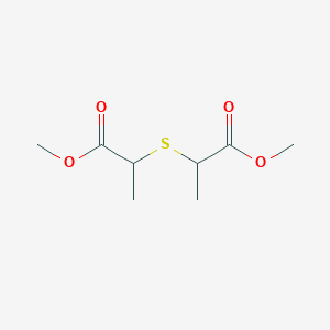 molecular formula C8H14O4S B6612193 methyl 2-[(1-methoxy-1-oxopropan-2-yl)sulfanyl]propanoate CAS No. 90371-17-8