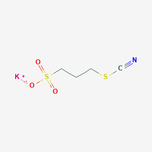 molecular formula C4H6KNO3S2 B6612206 potassium 3-(cyanosulfanyl)propane-1-sulfonate CAS No. 496052-05-2