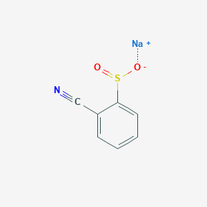 molecular formula C7H4NNaO2S B6612220 sodium 2-cyanobenzene-1-sulfinate CAS No. 1616974-35-6