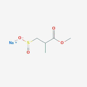 molecular formula C5H9NaO4S B6612231 sodium 3-methoxy-2-methyl-3-oxopropane-1-sulfinate CAS No. 119813-24-0