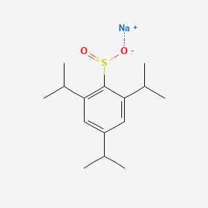 molecular formula C15H23NaO2S B6612250 sodium 2,4,6-tris(propan-2-yl)benzene-1-sulfinate CAS No. 60199-16-8