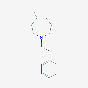molecular formula C15H23N B6612269 4-Methyl-1-(2-phenylethyl)azepane CAS No. 6309-90-6