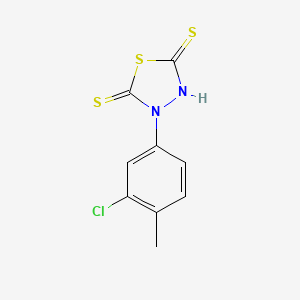molecular formula C9H7ClN2S3 B6612286 3-(3-Chloro-4-methylphenyl)-1,3,4-thiadiazolidine-2,5-dithione CAS No. 730949-80-1