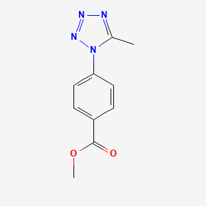 molecular formula C10H10N4O2 B6612296 methyl 4-(5-methyl-1H-1,2,3,4-tetrazol-1-yl)benzoate CAS No. 932978-27-3