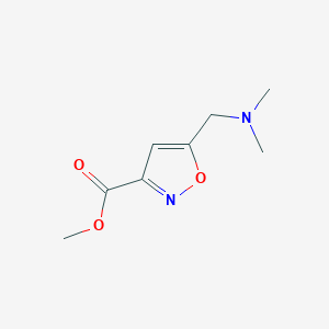 molecular formula C8H12N2O3 B6612303 methyl 5-[(dimethylamino)methyl]-1,2-oxazole-3-carboxylate CAS No. 932848-17-4