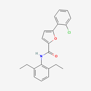 molecular formula C21H20ClNO2 B6612330 5-(2-chlorophenyl)-N-(2,6-diethylphenyl)-2-furamide CAS No. 853314-70-2