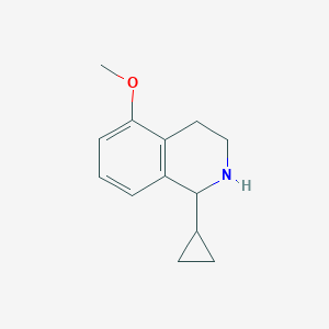 molecular formula C13H17NO B6612335 1-cyclopropyl-5-methoxy-1,2,3,4-tetrahydroisoquinoline CAS No. 1017229-62-7