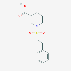 1-(Phenethylsulfonyl)piperidine-3-carboxylic acid