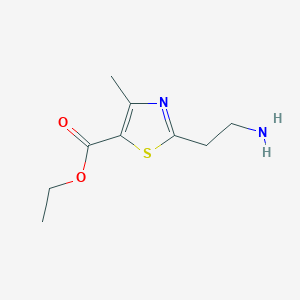 molecular formula C9H14N2O2S B6612350 ethyl 2-(2-aminoethyl)-4-methyl-1,3-thiazole-5-carboxylate CAS No. 1017422-46-6