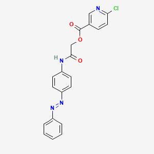 {[4-(2-Phenyldiazen-1-yl)phenyl]carbamoyl}methyl 6-chloropyridine-3-carboxylate