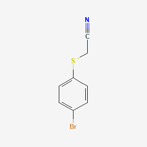 molecular formula C8H6BrNS B6612356 Acetonitrile, [(4-bromophenyl)thio]- CAS No. 50837-23-5