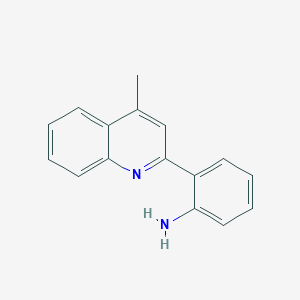 molecular formula C16H14N2 B6612360 2-(4-Methylquinolin-2-yl)aniline CAS No. 6637-33-8