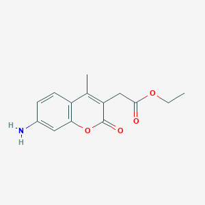 ethyl 2-(7-amino-4-methyl-2-oxo-2H-chromen-3-yl)acetate
