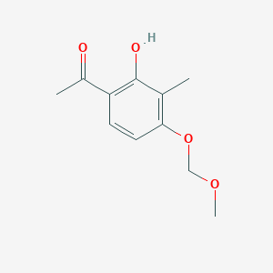 molecular formula C11H14O4 B6612389 1-[2-hydroxy-4-(methoxymethoxy)-3-methylphenyl]ethan-1-one CAS No. 942133-85-9
