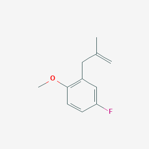 molecular formula C11H13FO B066124 3-(5-氟-2-甲氧基苯基)-2-甲基-1-丙烯 CAS No. 178977-00-9