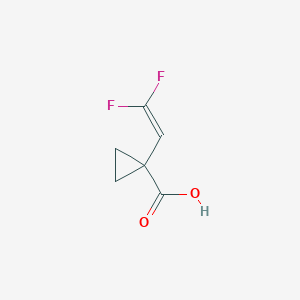 molecular formula C6H6F2O2 B6612408 1-(2,2-difluoroethenyl)cyclopropane-1-carboxylic acid CAS No. 1803582-18-4