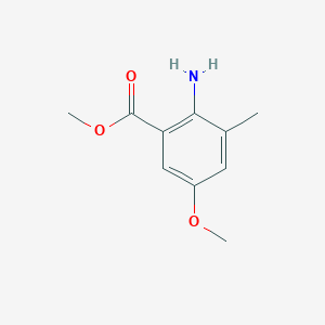 molecular formula C10H13NO3 B6612416 methyl 2-amino-5-methoxy-3-methylbenzoate CAS No. 1007113-24-7