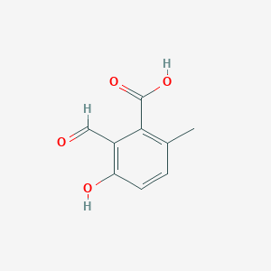2-formyl-3-hydroxy-6-methylbenzoic acid