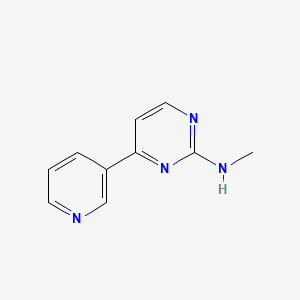 molecular formula C10H10N4 B6612448 N-methyl-4-(pyridin-3-yl)pyrimidin-2-amine CAS No. 1343994-74-0