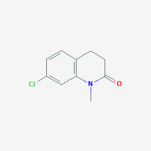 molecular formula C10H10ClNO B6612458 7-chloro-1-methyl-1,2,3,4-tetrahydroquinolin-2-one CAS No. 72503-31-2