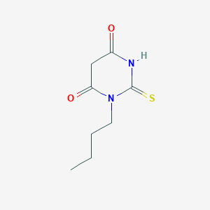 molecular formula C8H12N2O2S B6612466 1-butyl-2-sulfanylidene-1,3-diazinane-4,6-dione CAS No. 65959-99-1