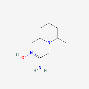 molecular formula C9H19N3O B6612471 2-(2,6-dimethylpiperidin-1-yl)-N'-hydroxyethanimidamide CAS No. 1016846-03-9