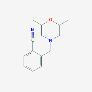 2-[(2,6-Dimethyl-4-morpholinyl)methyl]benzonitrile