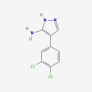molecular formula C9H7Cl2N3 B6612502 4-(3,4-Dichlorophenyl)-1H-pyrazol-3-amine CAS No. 92403-51-5