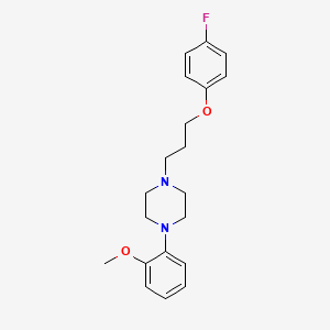 molecular formula C20H25FN2O2 B6612504 1-[3-(4-Fluorophenoxy)propyl]-4-(2-methoxyphenyl)piperazine CAS No. 184951-54-0