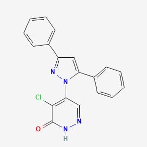 4-chloro-5-(3,5-diphenyl-1H-pyrazol-1-yl)pyridazin-3(2H)-one