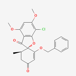 (2S,6'R)-2'-(benzyloxy)-7-chloro-4,6-dimethoxy-6'-methyl-3H-spiro[1-benzofuran-2,1'-cyclohexan]-2'-ene-3,4'-dione