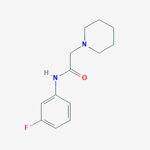 1-Piperidineacetamide, N-(3-fluorophenyl)-