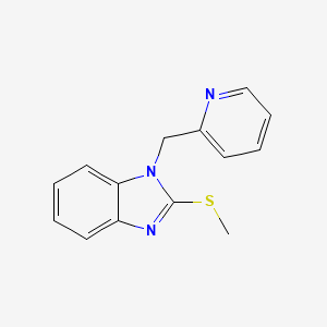 molecular formula C14H13N3S B6612556 2-(Methylsulfanyl)-1-[(pyridin-2-yl)methyl]-1H-benzimidazole CAS No. 113955-36-5