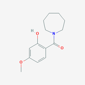 molecular formula C14H19NO3 B6612575 (Hexahydro-1H-azepin-1-yl)(2-hydroxy-4-methoxyphenyl)methanone CAS No. 1019365-01-5