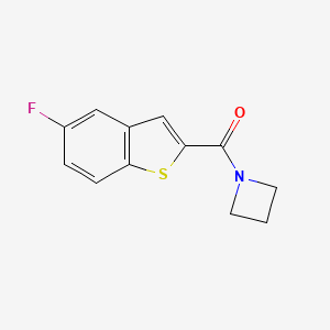 molecular formula C12H10FNOS B6612577 1-Azetidinyl(5-fluorobenzo[b]thien-2-yl)methanone CAS No. 1088225-10-8