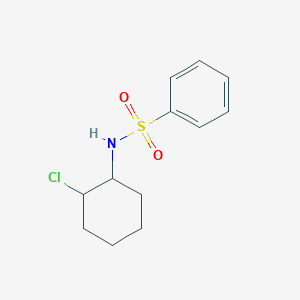 molecular formula C12H16ClNO2S B6612601 n-(2-Chlorocyclohexyl)benzenesulfonamide CAS No. 57881-12-6