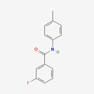 molecular formula C14H12INO B6612605 3-iodo-N-(4-methylphenyl)benzamide CAS No. 349118-03-2