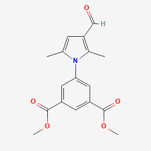 molecular formula C17H17NO5 B6612641 Dimethyl 5-(3-formyl-2,5-dimethylpyrrol-1-yl)benzene-1,3-dicarboxylate CAS No. 327084-98-0