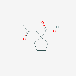 1-(2-oxopropyl)cyclopentane-1-carboxylic acid