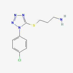 3-[[1-(4-Chlorophenyl)-1H-tetrazol-5-yl]thio]-1-propanamine