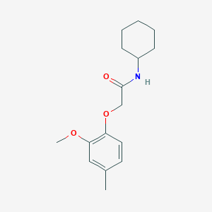 molecular formula C16H23NO3 B6612685 N-cyclohexyl-2-(2-methoxy-4-methylphenoxy)acetamide CAS No. 745787-01-3
