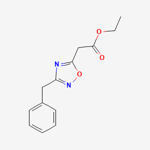 molecular formula C13H14N2O3 B6612700 ethyl 2-(3-benzyl-1,2,4-oxadiazol-5-yl)acetate CAS No. 280111-17-3