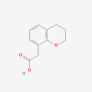molecular formula C11H12O3 B6612723 2-(3,4-dihydro-2H-1-benzopyran-8-yl)acetic acid CAS No. 933703-98-1