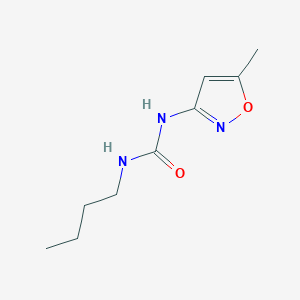 molecular formula C9H15N3O2 B6612736 Urea, N-butyl-N'-(5-methyl-3-isoxazolyl)- CAS No. 55807-64-2
