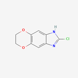 molecular formula C9H7ClN2O2 B6612737 5-chloro-10,13-dioxa-4,6-diazatricyclo[7.4.0.0,3,7]trideca-1(9),2,4,7-tetraene CAS No. 188028-20-8