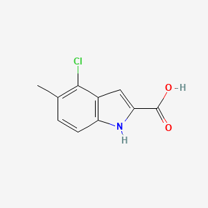 molecular formula C10H8ClNO2 B6612753 4-chloro-5-methyl-1H-indole-2-carboxylic acid CAS No. 50536-56-6