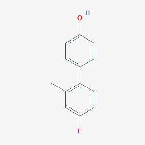 molecular formula C13H11FO B6612759 4'-Fluoro-2'-methyl[1,1'-biphenyl]-4-ol CAS No. 64465-55-0