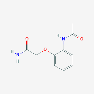 molecular formula C10H12N2O3 B6612761 2-(2-Acetamidophenoxy)acetamide CAS No. 452346-28-0