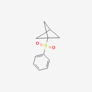 molecular formula C11H12O2S B6612812 1-(benzenesulfonyl)bicyclo[1.1.1]pentane CAS No. 177287-47-7