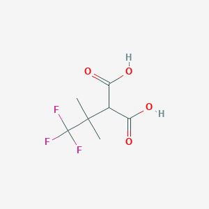 molecular formula C7H9F3O4 B6612815 2-(1,1,1-trifluoro-2-methylpropan-2-yl)propanedioic acid CAS No. 1803591-74-3